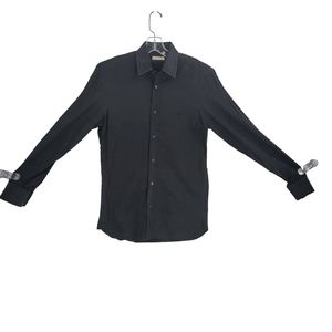 Burberry London Black Button‎ Up Classic Fit Shirt Size S